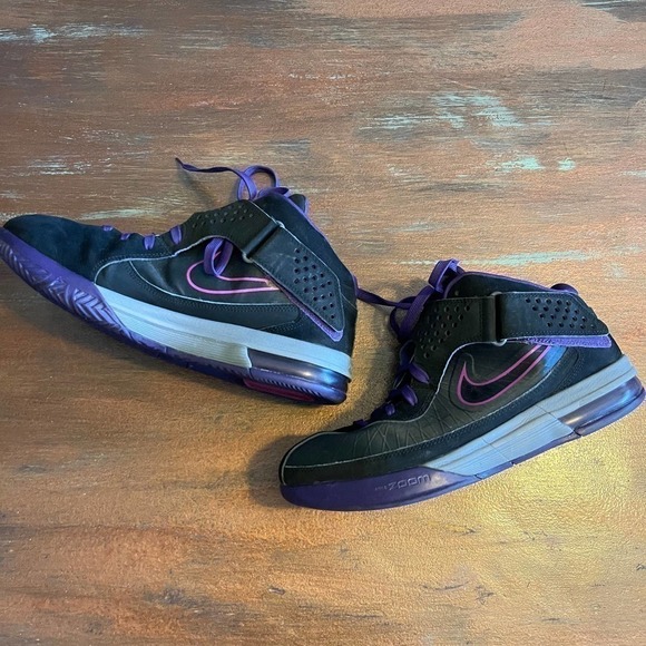 Nike LeBron Air Max Soldier V Black & Purple Men's 454131-005 Size 11 - Picture 5 of 10